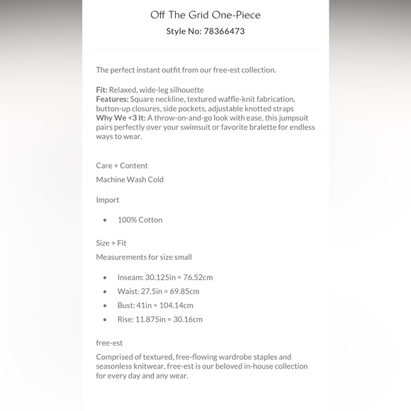 Free People Off the Grid One-Piece Jumpsuit - Oxide - Picture 5 of 5